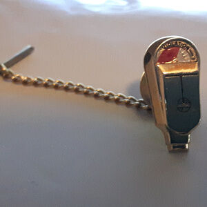 Parking Meter Pin Gold Tone